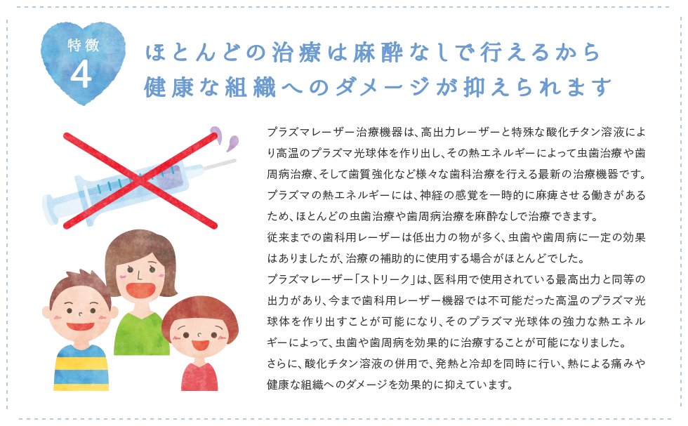 麻酔なし
