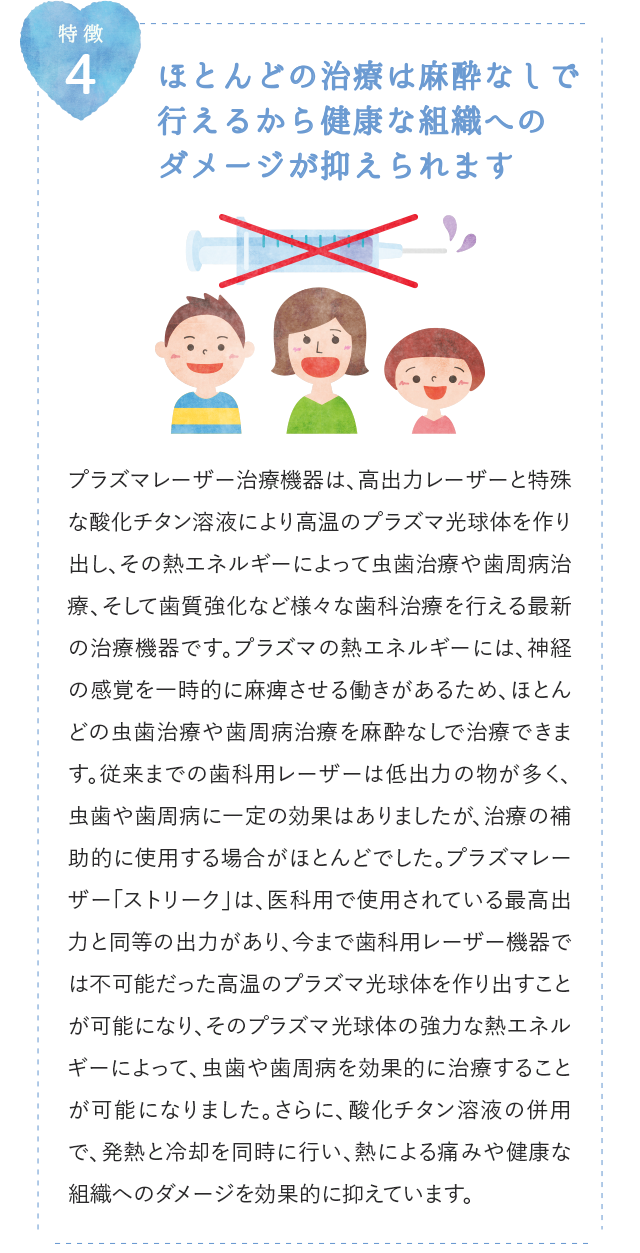 麻酔なし