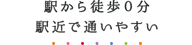 駅から徒歩0分