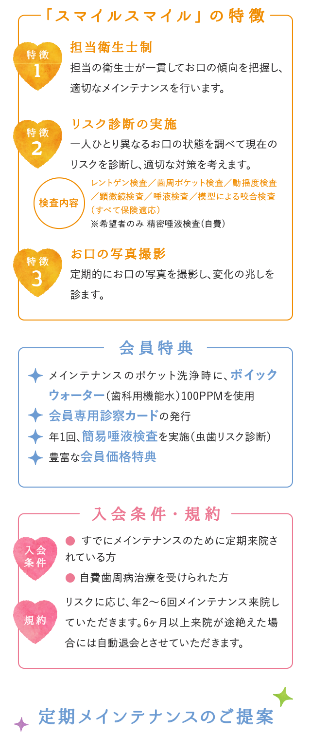 スマイルスマイルの特徴