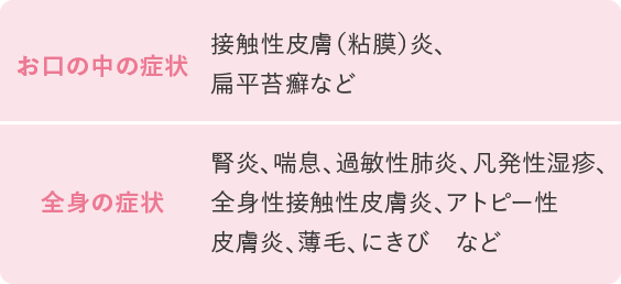 金属アレルギーの原因