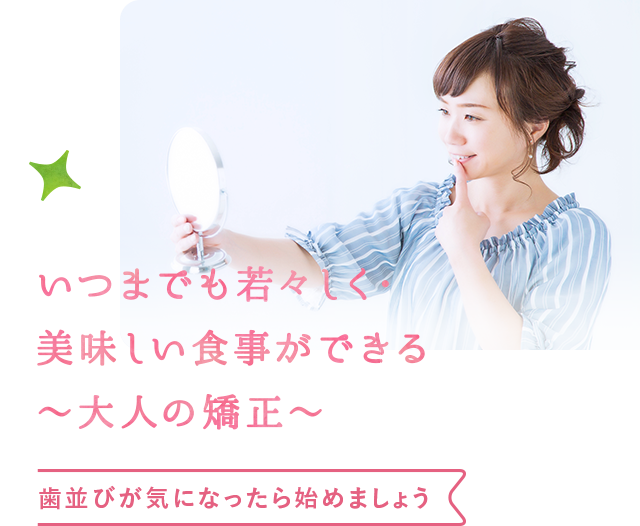 歯並びが気になったら始めましょう